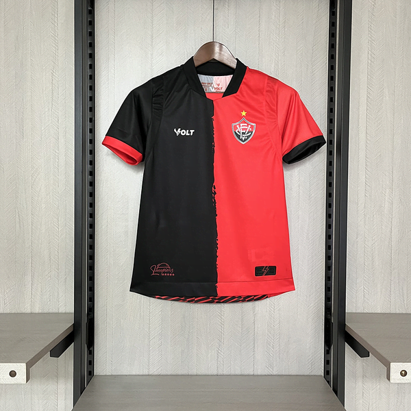 Camisa Leão 25/26 Torcedor Feminina - Vermelha e Preta