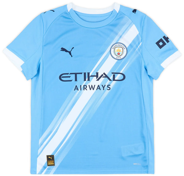 Camisa Manchester City I Home 2025/26 Torcedor Puma Masculina Azul HAALAND #9