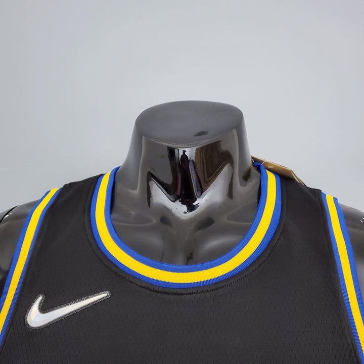 Regata NBA Golden State Warriors - Stephen Curry #30 75th Anniversary Black Edition - ResPeita Sports