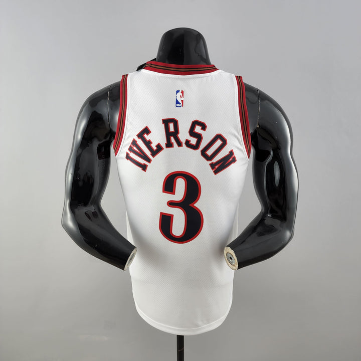 Regata NBA Philadelphia 76ers - Allen Iverson #3 White Retrô - ResPeita Sports