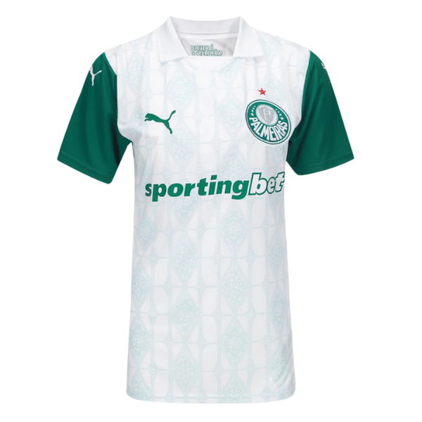 Camisa Palmeiras Puma Torcedor 2025/26 Feminina - Branca