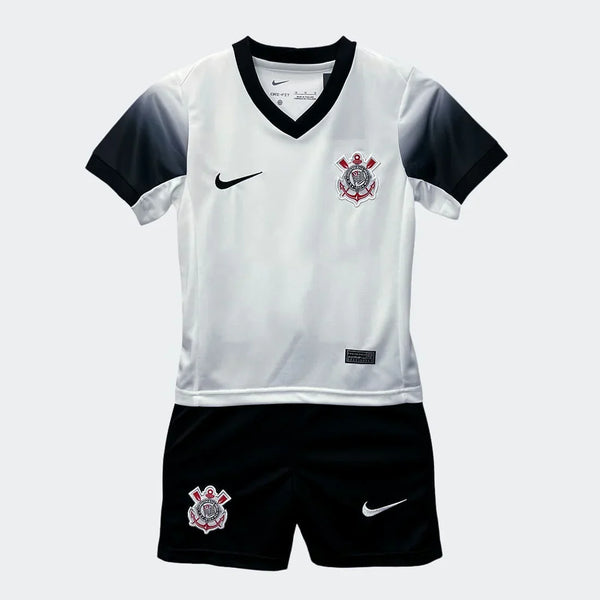 Conjunto Infantil Corinthians 2024/25 - Home PRONTA ENTREGA